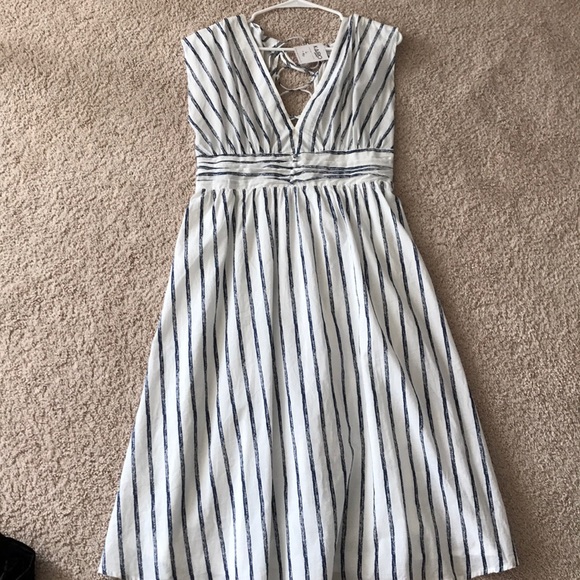 Blue and white striped dress - Picture 1 of 1
